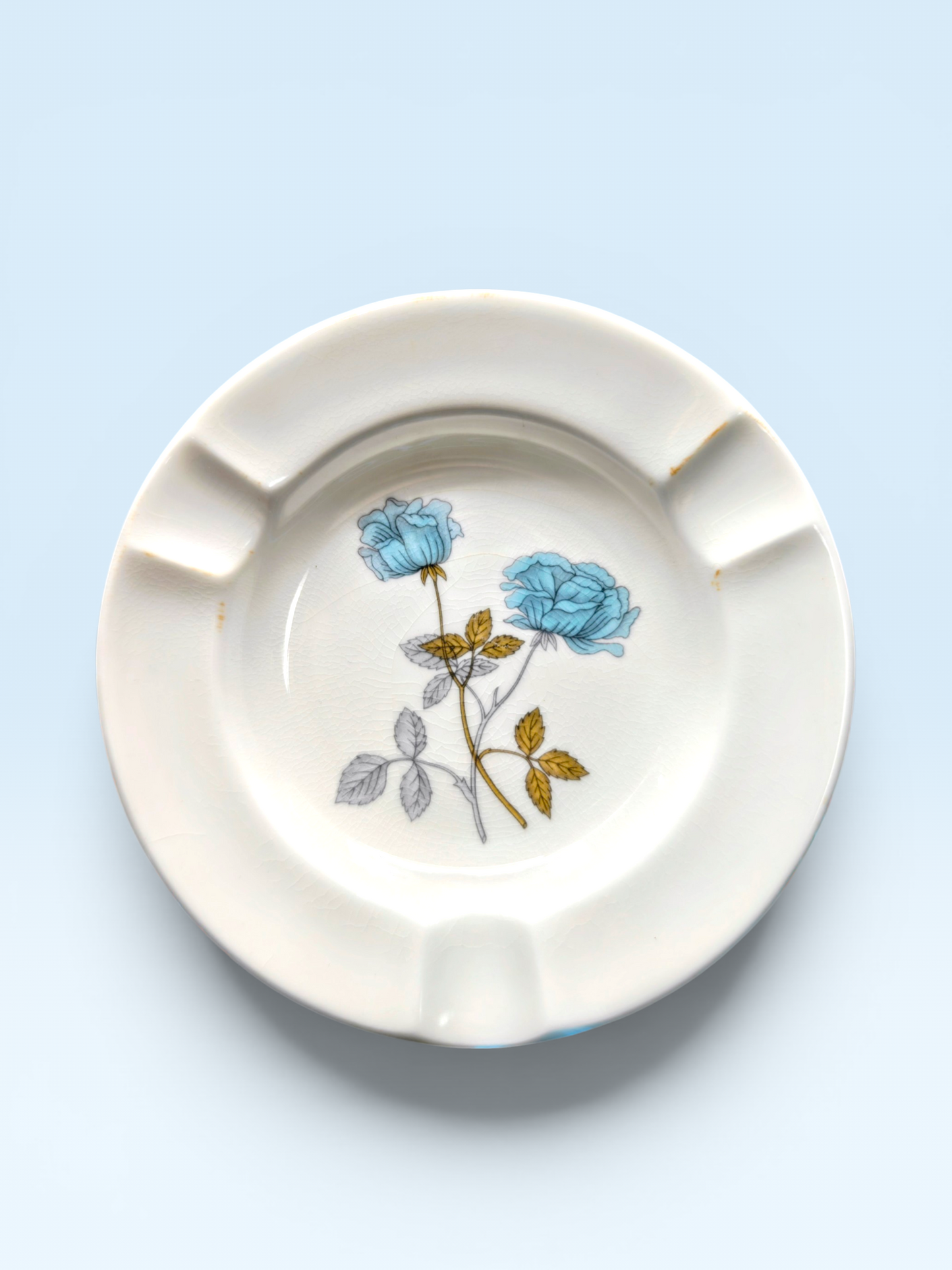 wedgewood ice rose 3 piece matching set with coaster and ashtray