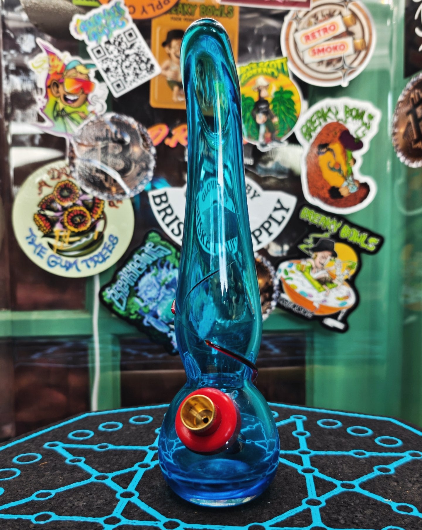 mystery blue swung history rich brisbane vase bong