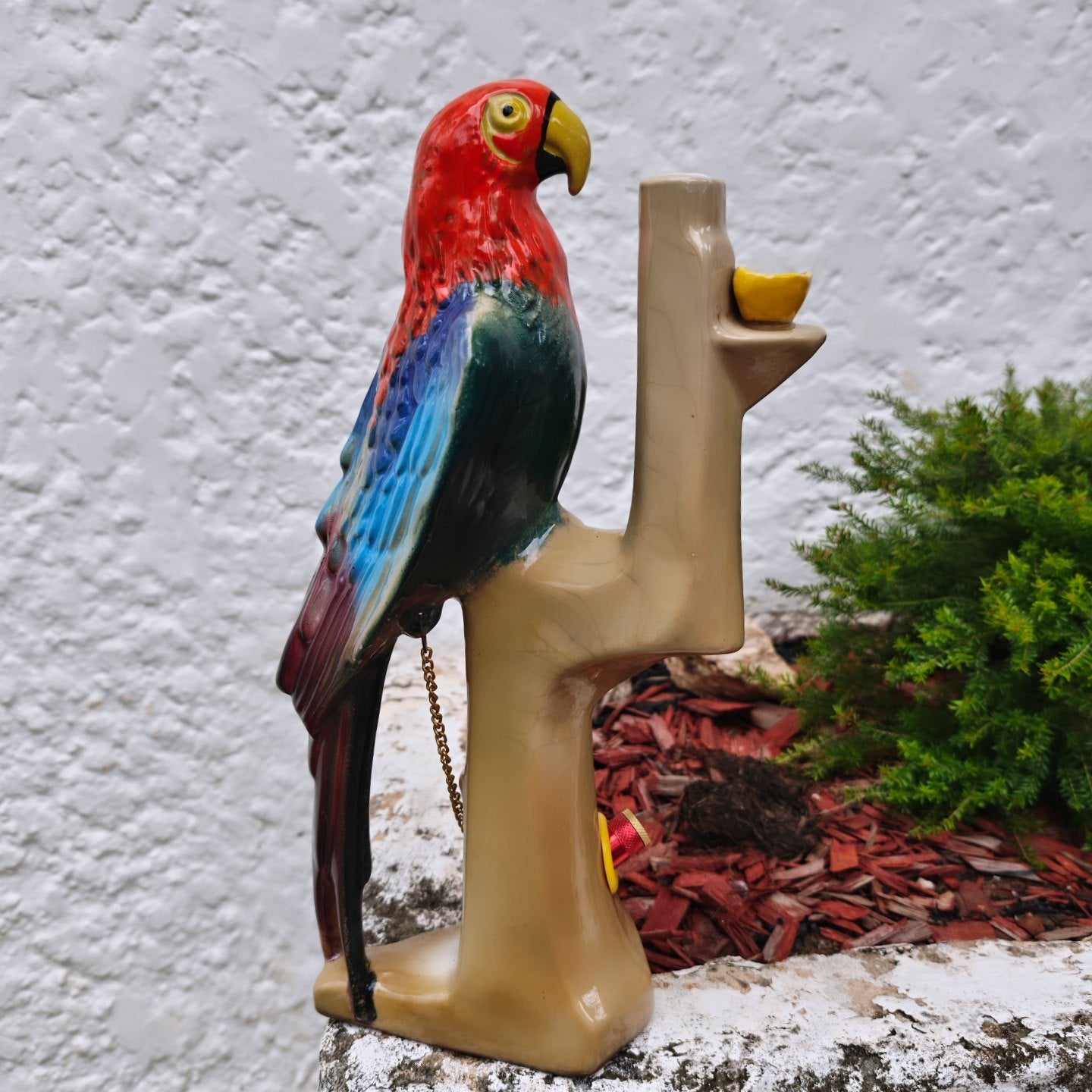 very rare ceramic 70s french annèè dele garnier bird bong