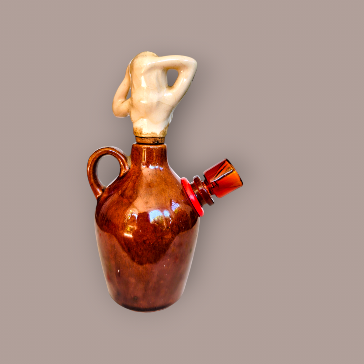 1940s japanese private stock decanter bong with topless tiddies topper