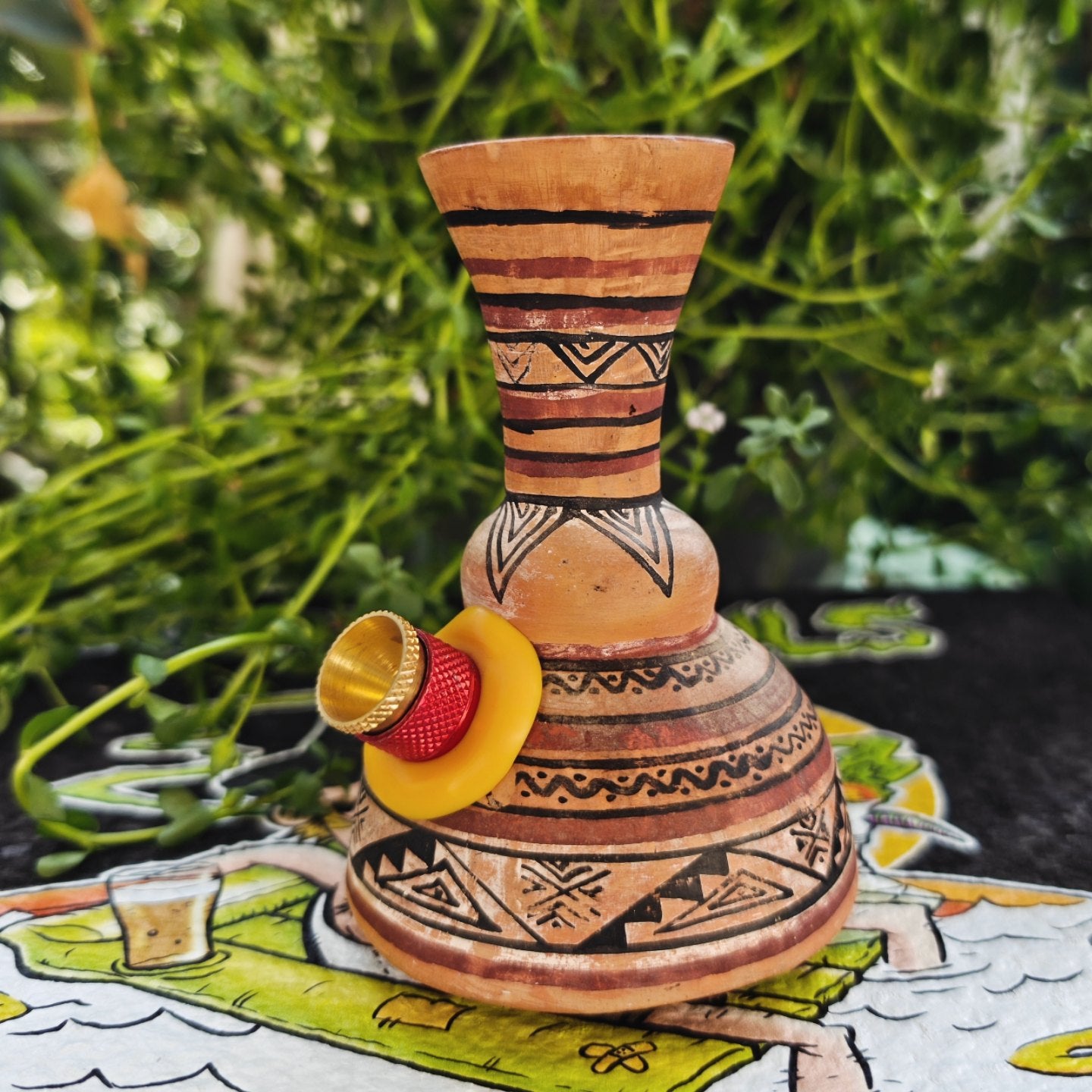 1940s ceramic african vase bong