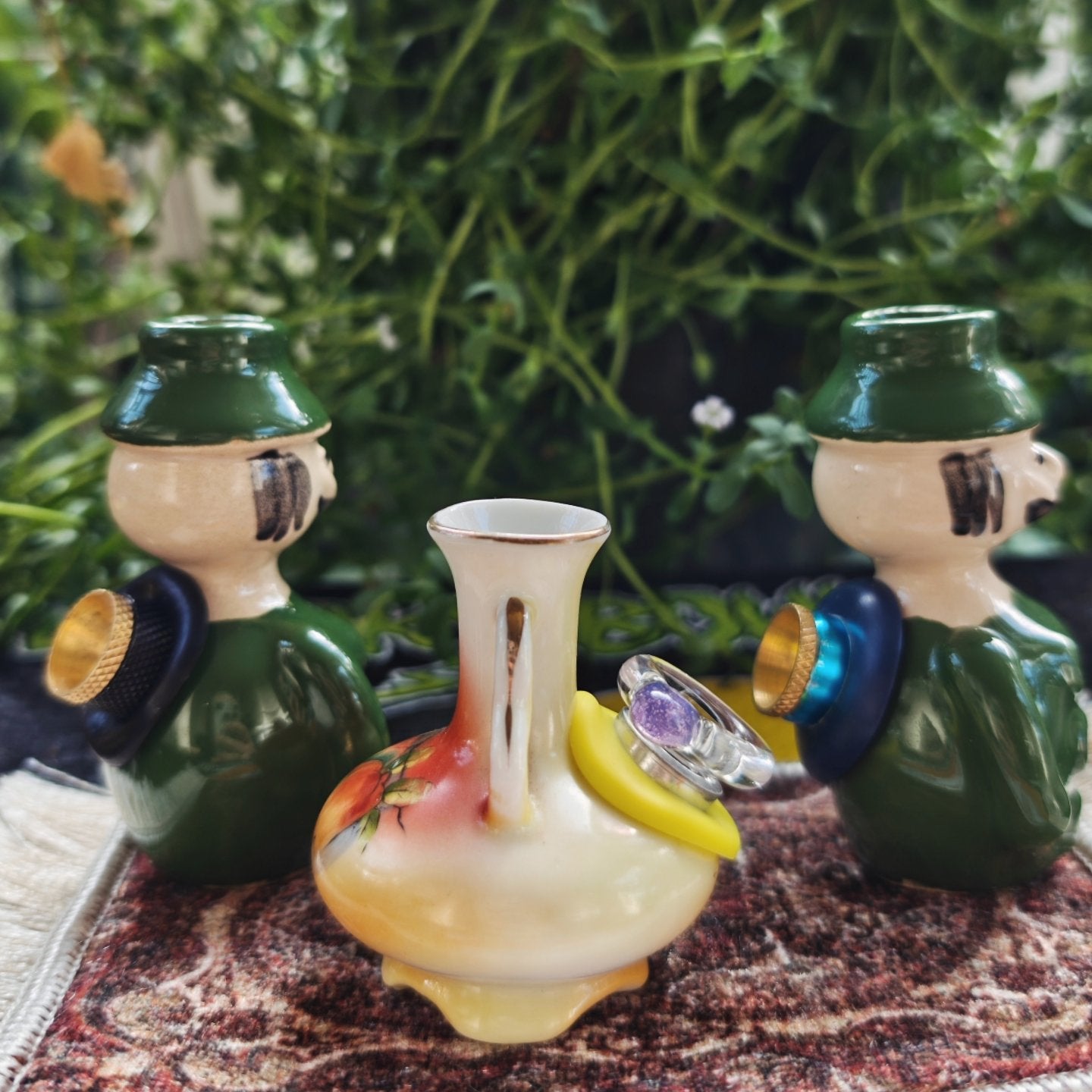 vintage miniature bong set. three fully functional mini bongs