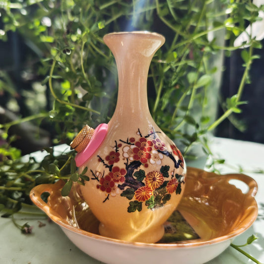 early 1900s japanese satsuma stamped vase bong