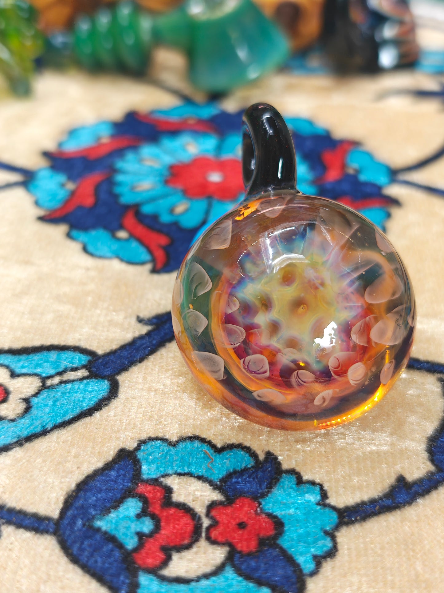 aussie_glass fumed pendant