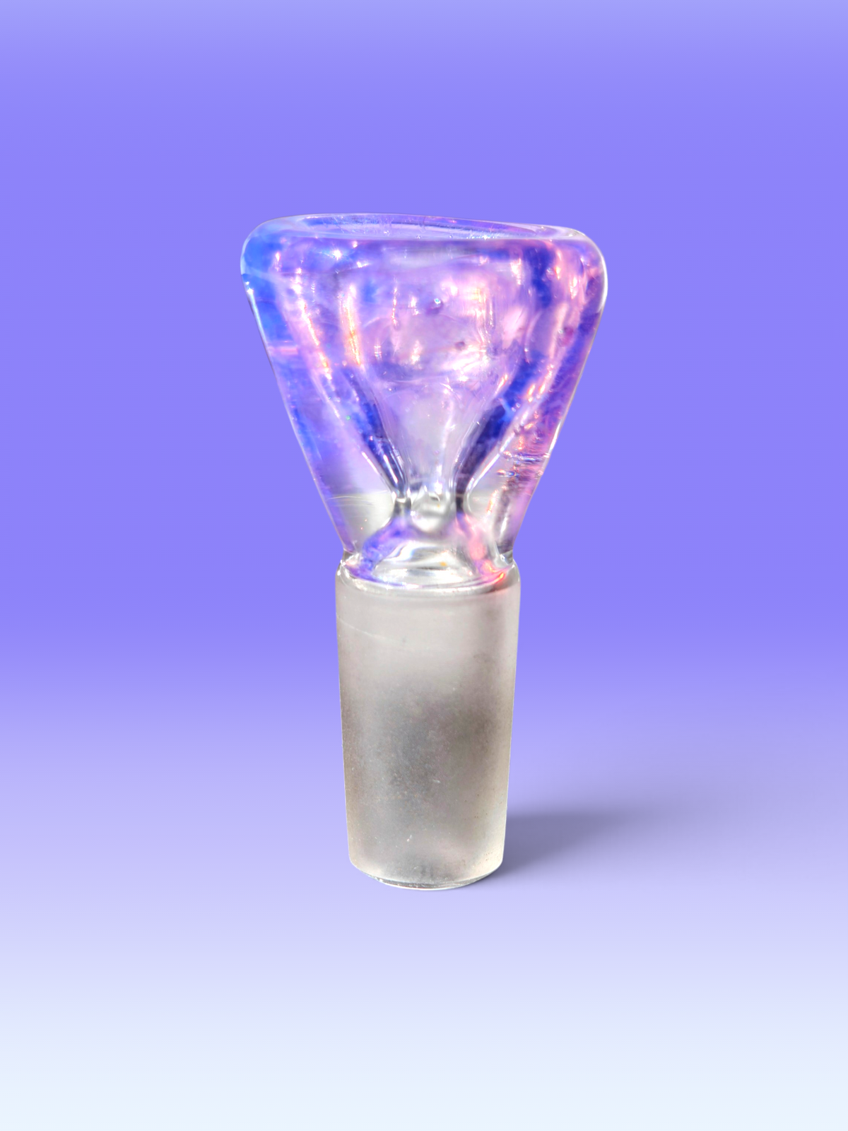 purple glass hand made 14mm restrictor bowl