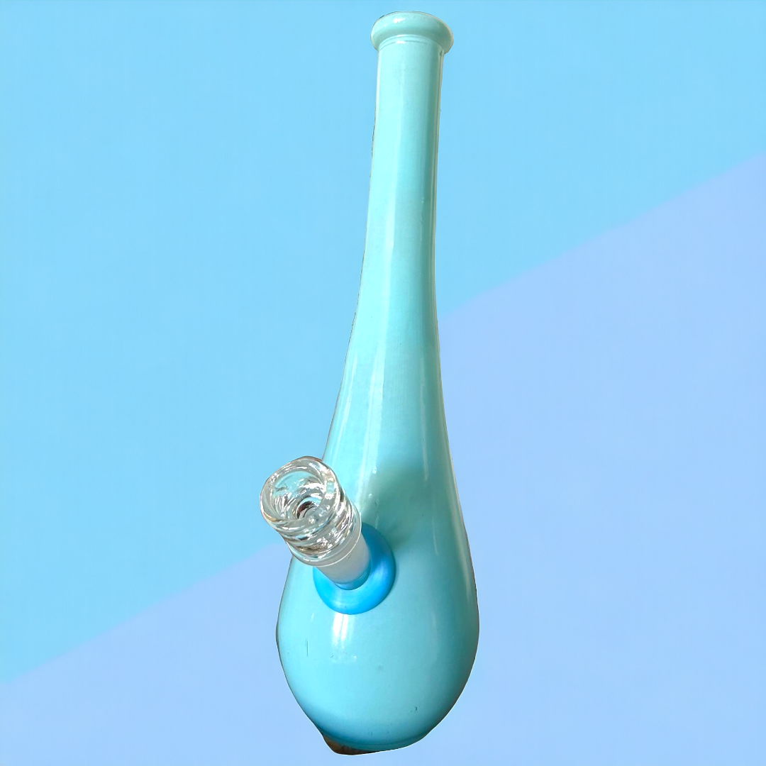 baby blue glass bong