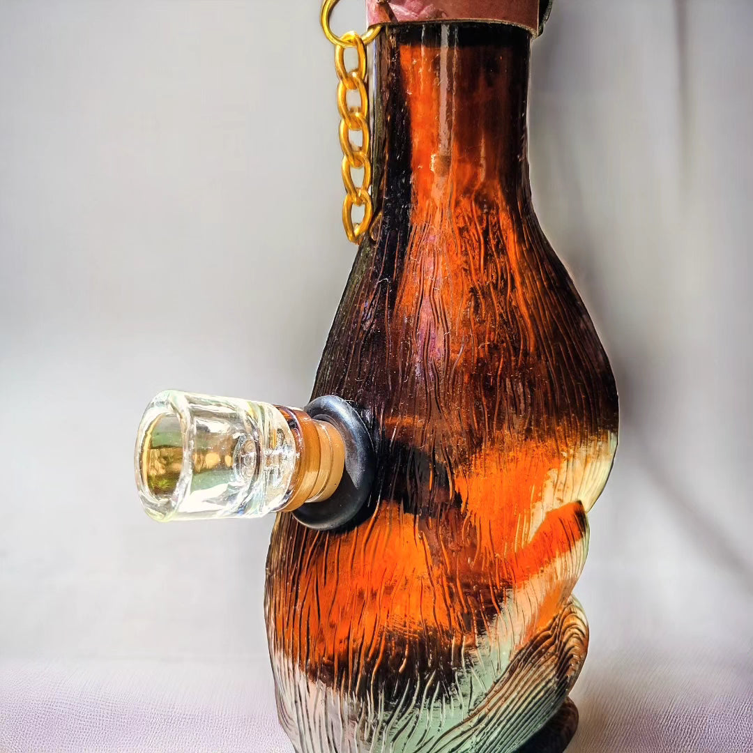 antique empoli 1960's cat decanter bong