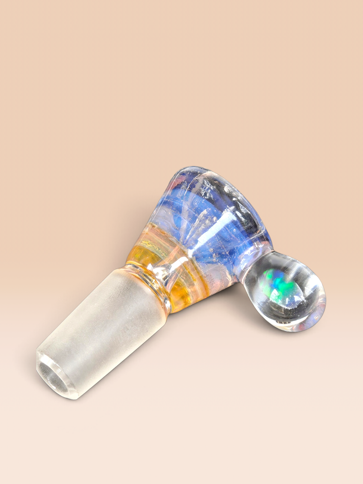 opal handled hand blown 14mm bowl
