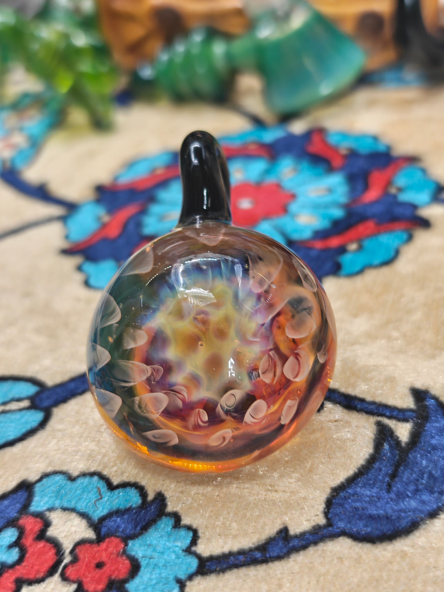 aussie_glass fumed pendant