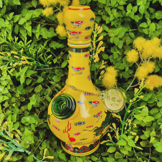 vintage chinese vintage niulanshan erguoto ceramic bong