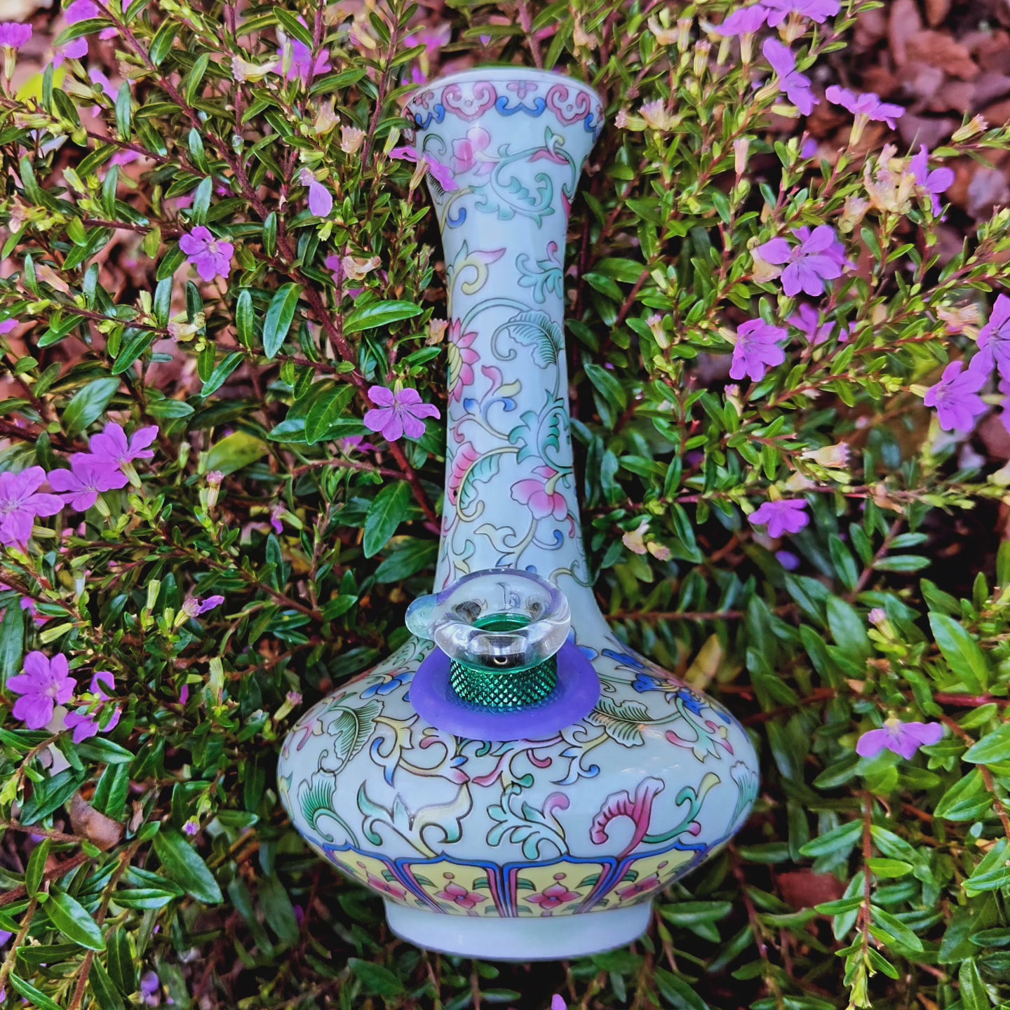 antique chinese qianling dynasty enamel vase bong