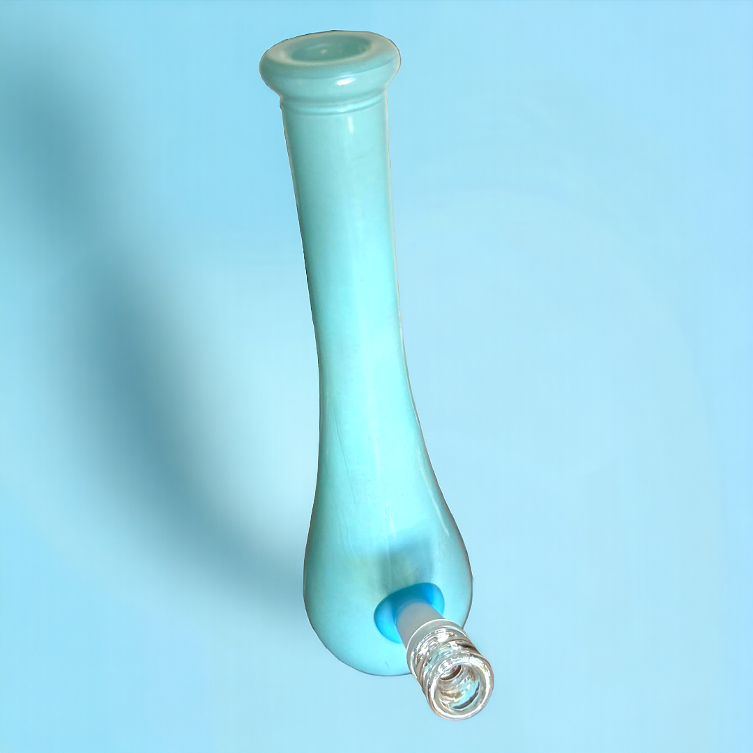 baby blue glass bong