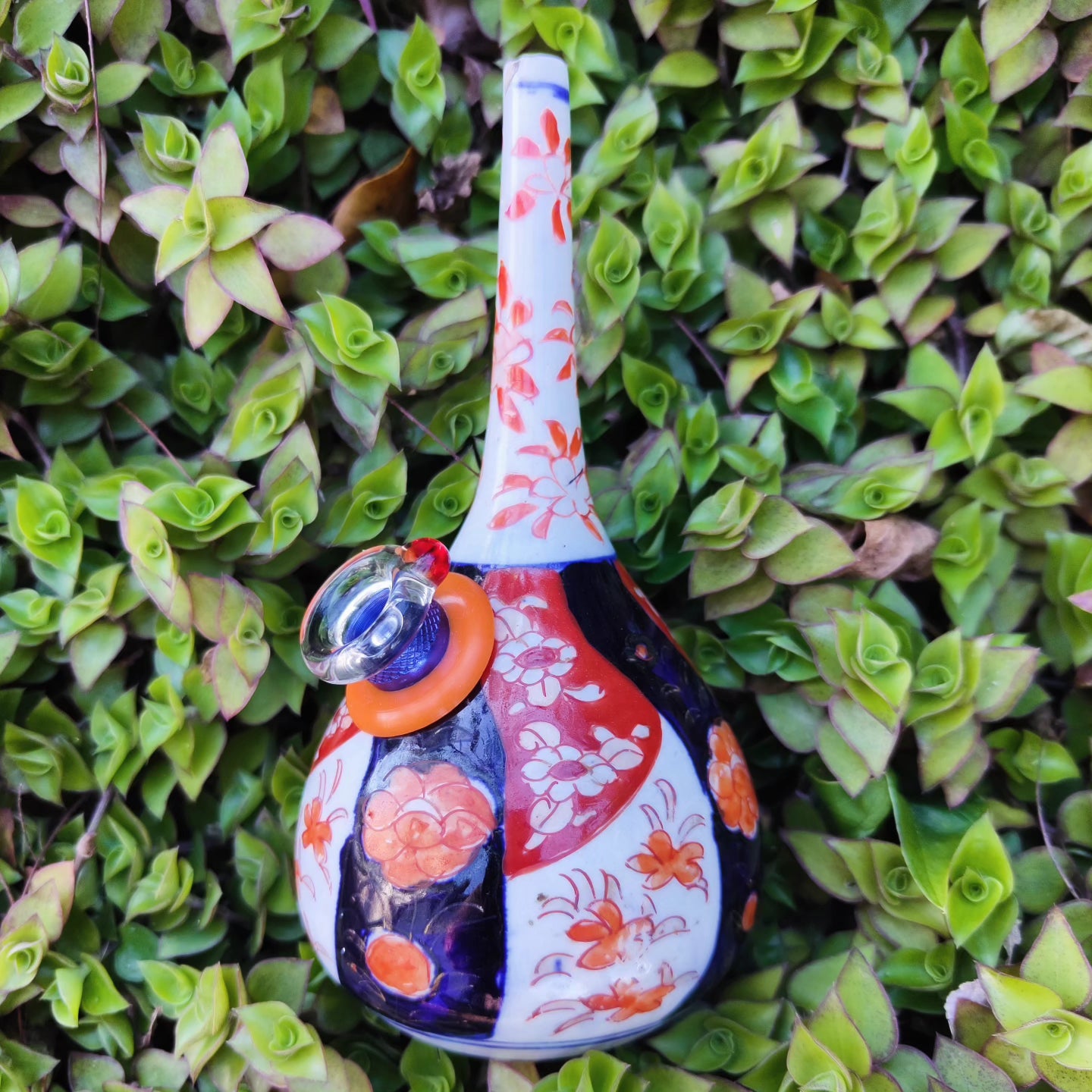 19th century ~1840s japanese meji era inari vase bong