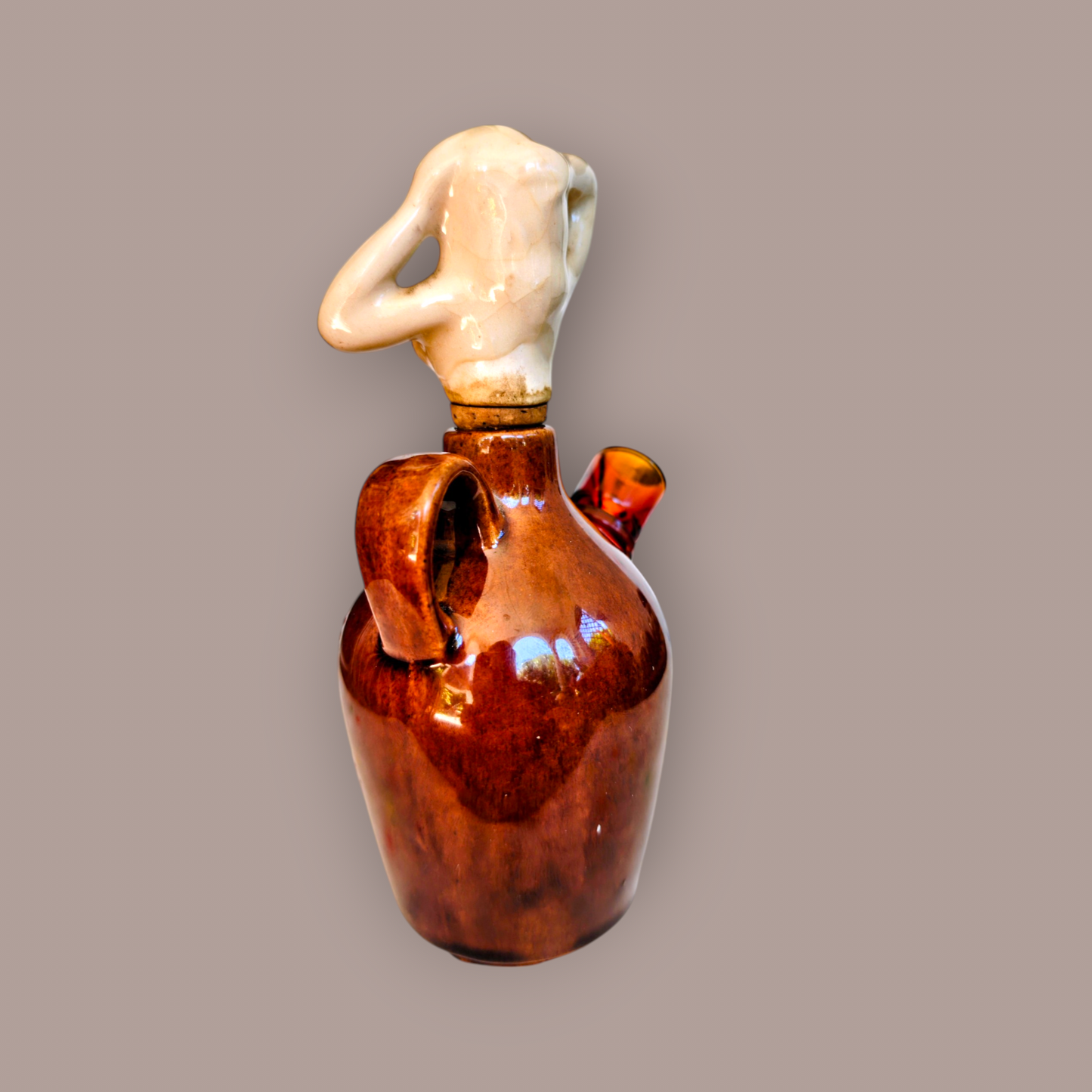 1940s japanese private stock decanter bong with topless tiddies topper