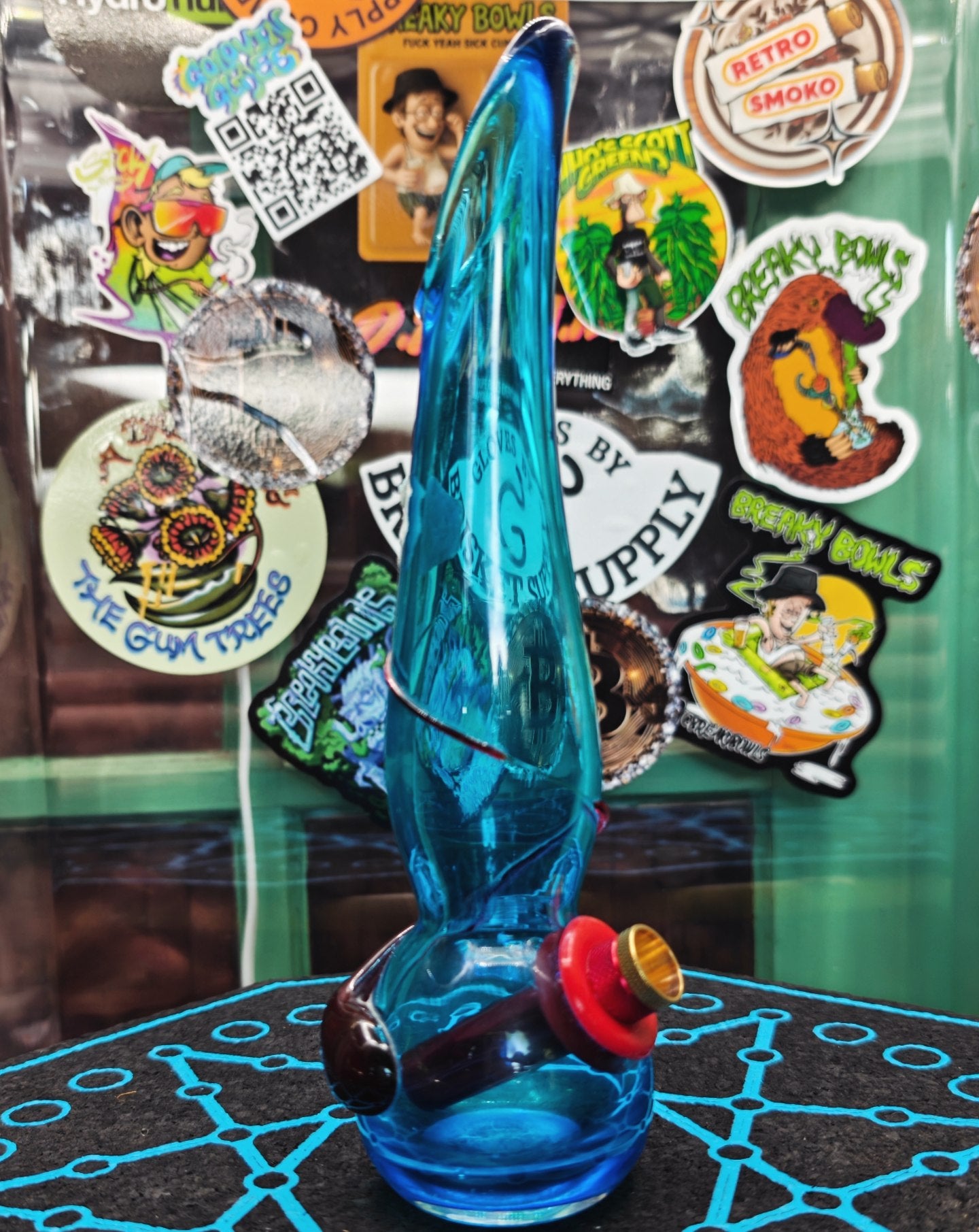 mystery blue swung history rich brisbane vase bong