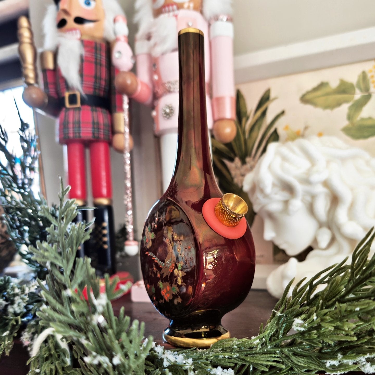 rare 1940s stamped carlton ware 'rogue royale' bong