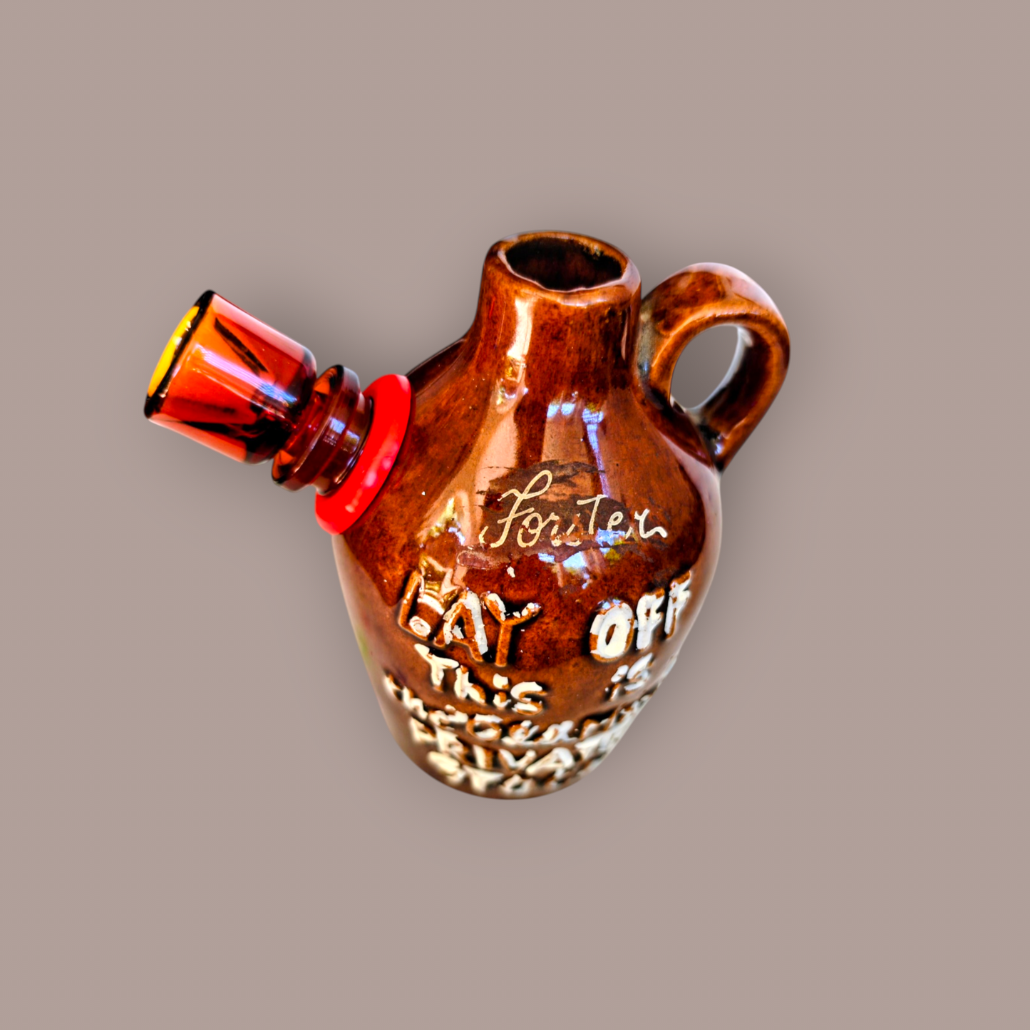 1940s japanese private stock decanter bong with topless tiddies topper