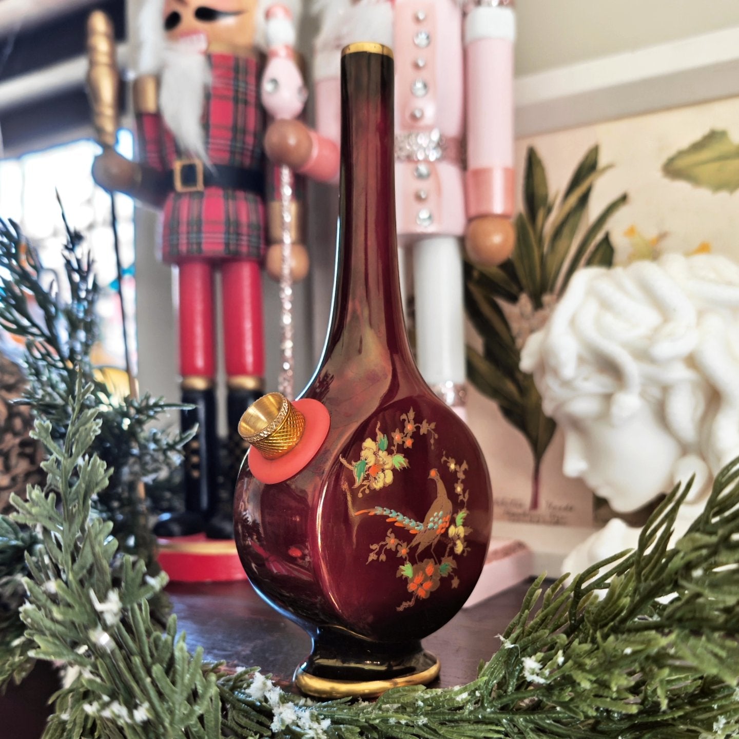 rare 1940s stamped carlton ware 'rogue royale' bong