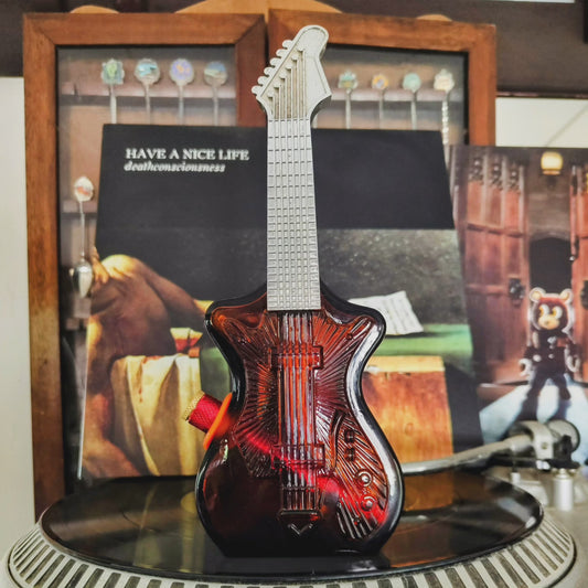 70's amber glass electric guitar bong aka jon bong jovi