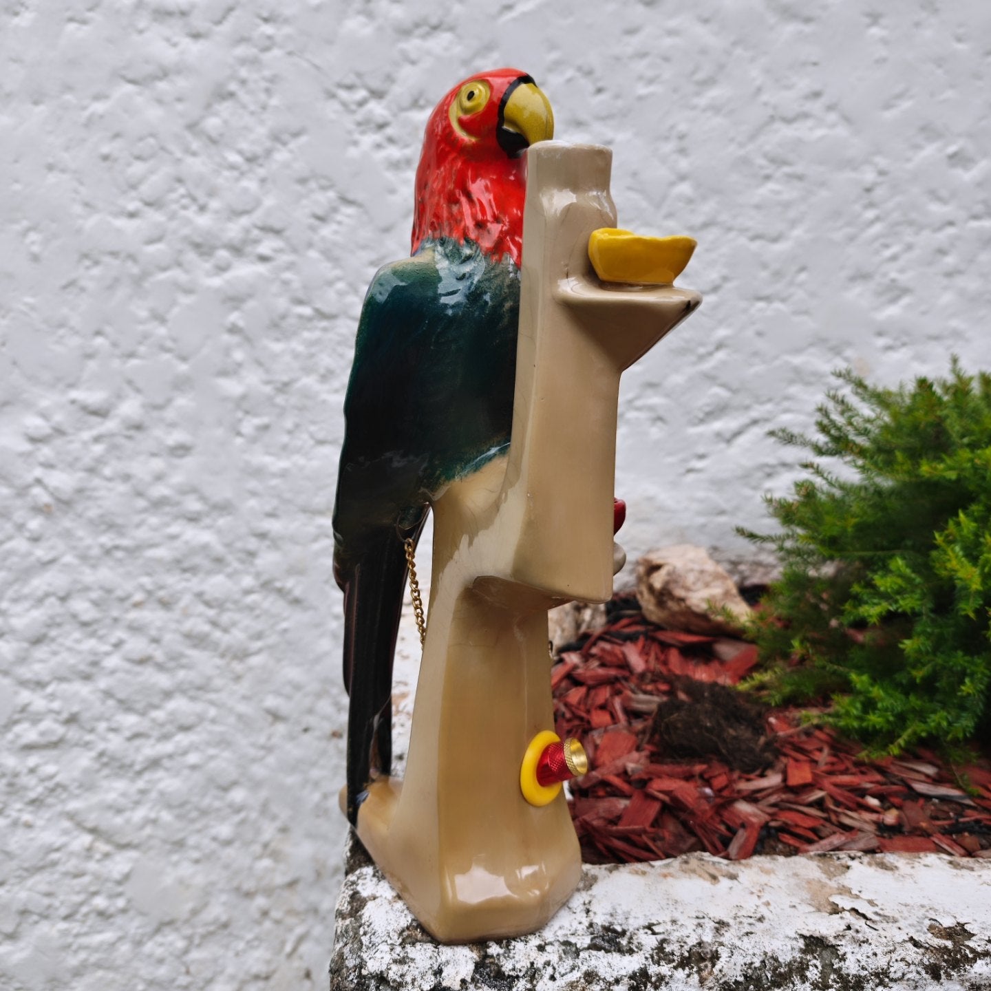 very rare ceramic 70s french annèè dele garnier bird bong
