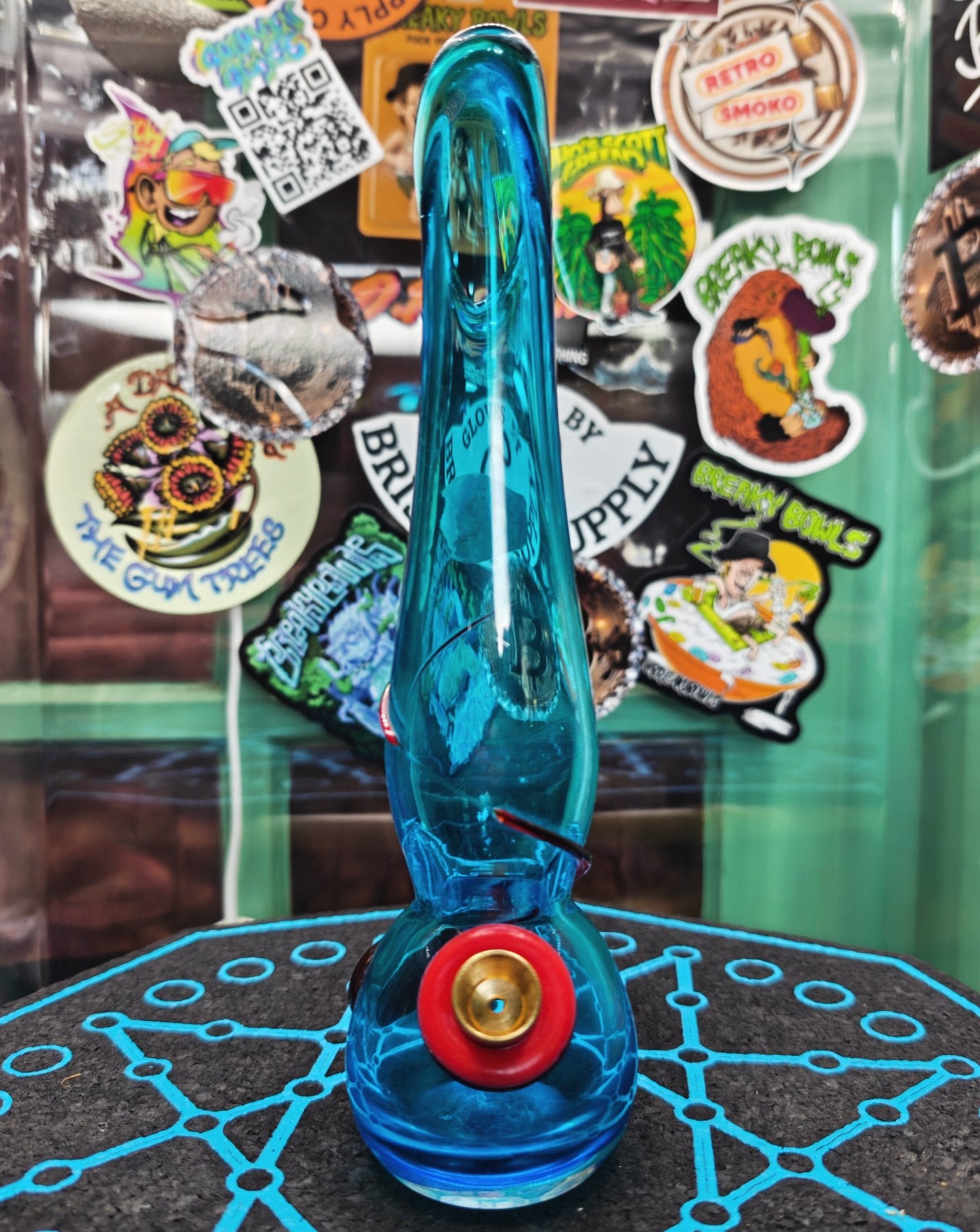 mystery blue swung history rich brisbane vase bong