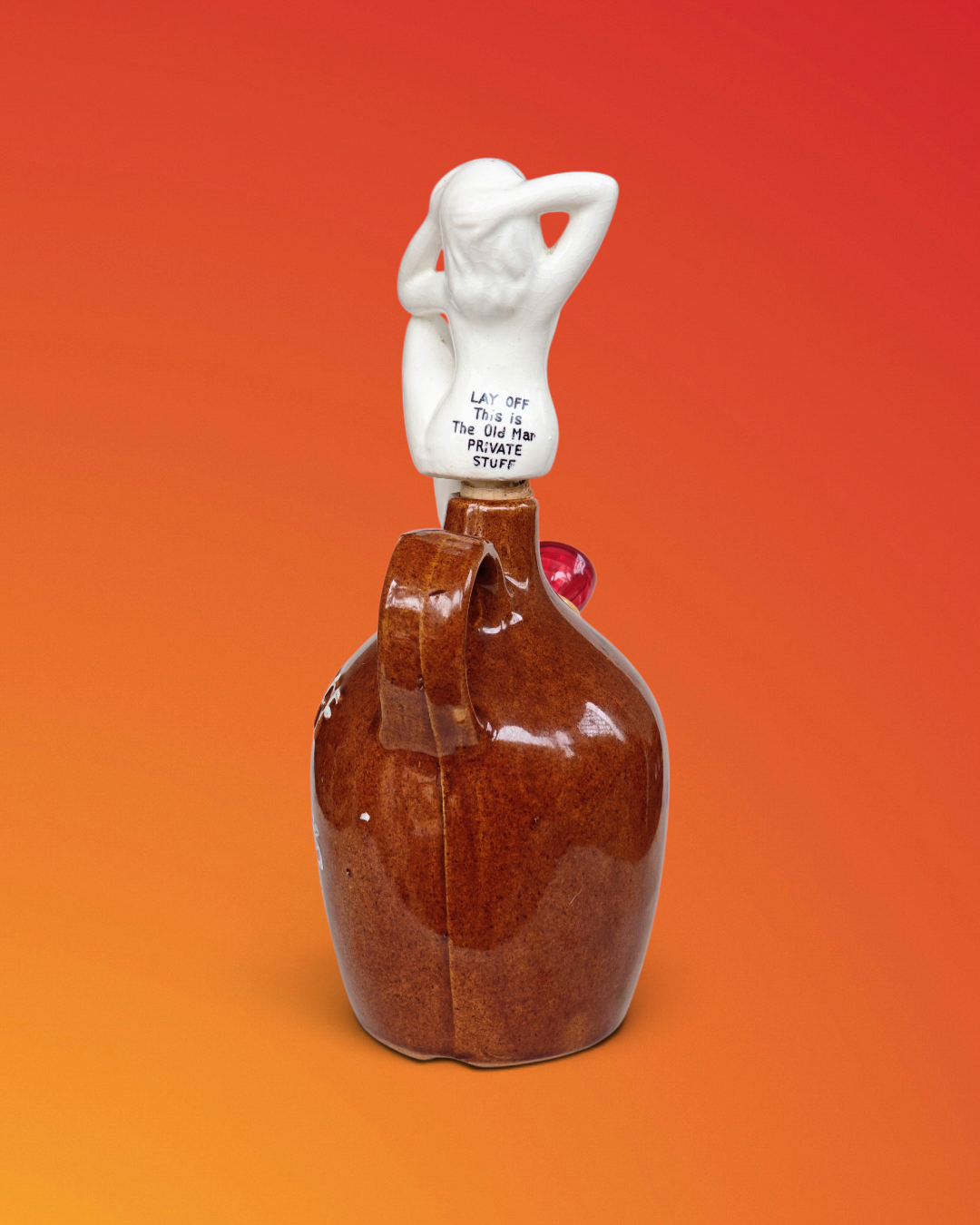 1950s japanese old man's stash bong with nude lady stopper