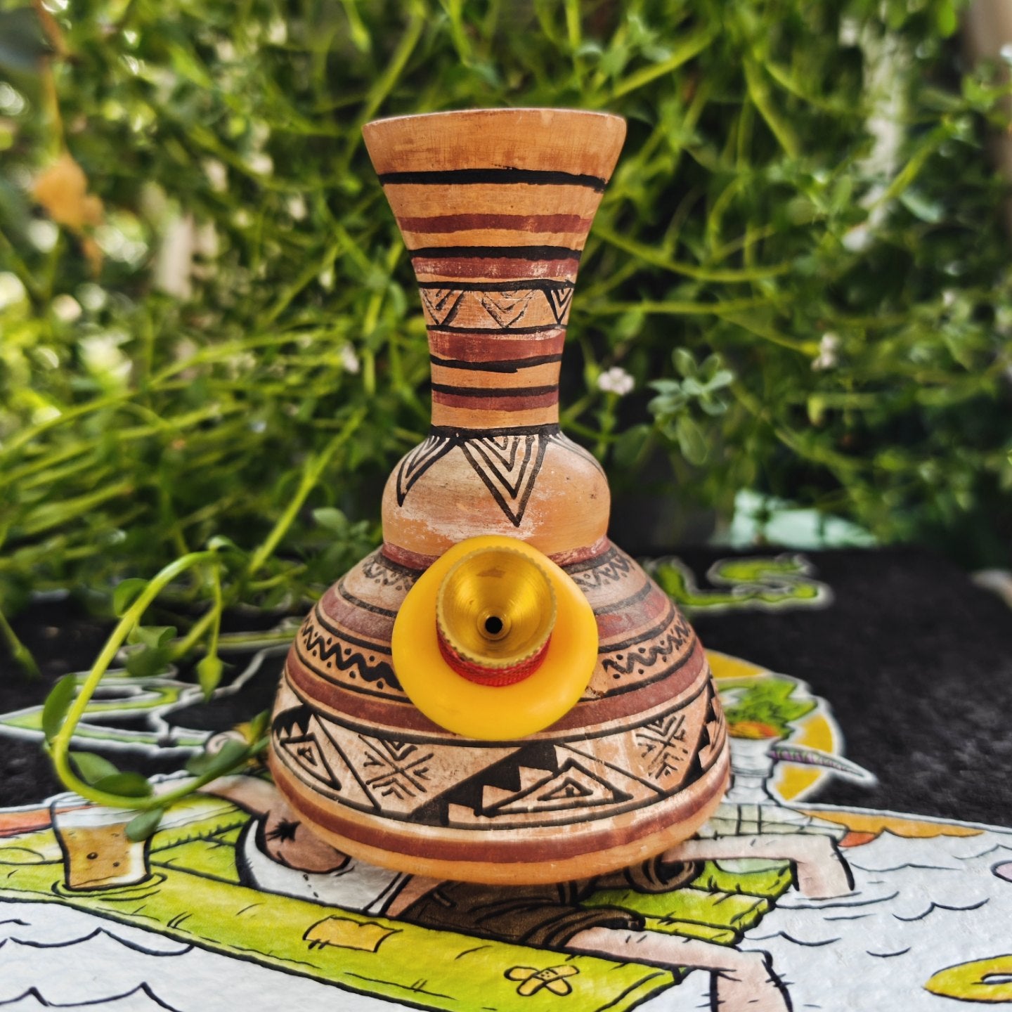 1940s ceramic african vase bong