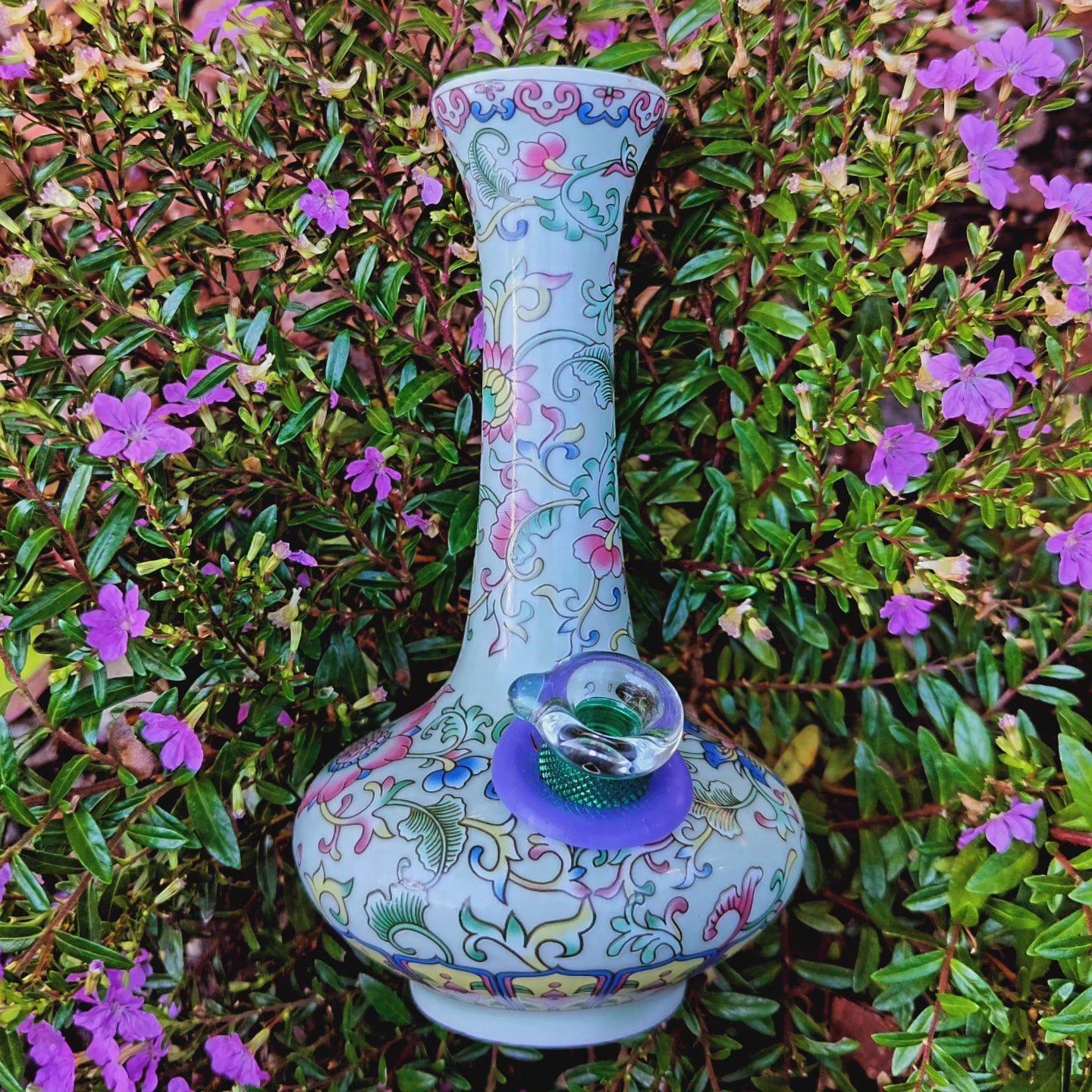 antique chinese qianling dynasty enamel vase bong